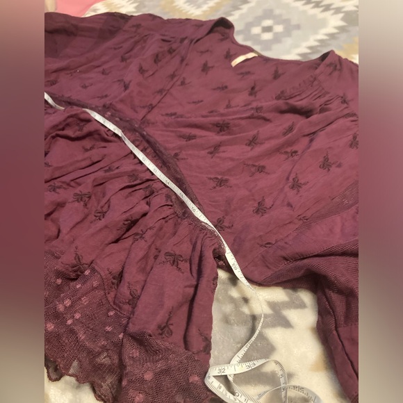 Free People sheer purple blouse - Picture 10 of 10